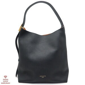 Louis Vuitton Lowkey Hobo Grained Calfskin Leather Black